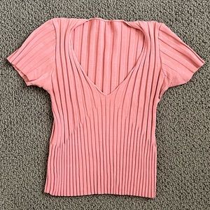 Vintage Bebe top pink/coral size small